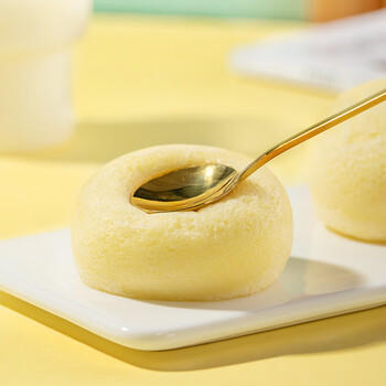 港荣蒸蛋糕淡糖450g小面包蛋糕早餐饼干中西式糕点心甜品礼品盒物箱 商品图3