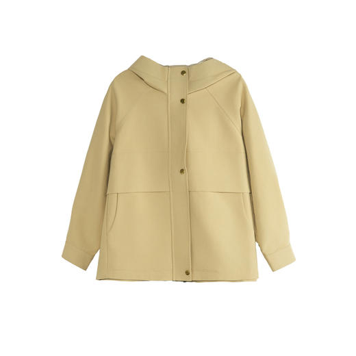 谜底连帽短风衣外套女2025秋季新款休闲宽松大口袋外套257ME7724 商品图4