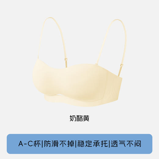 【小贵！但贼好穿的小内内来了！】粉底液无痕隐形女内衣 夏裹胸薄款肩带可拆卸透气防滑抹胸美背文胸 商品图5