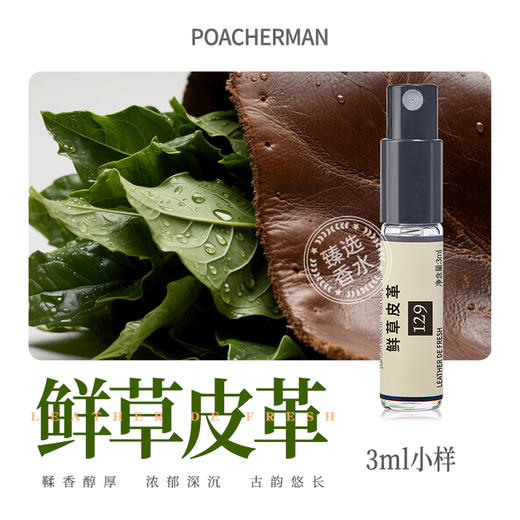 柏世曼鲜草皮革香水 绿意烟熏皮革高级持久留香男士中性小众香氛 商品图4