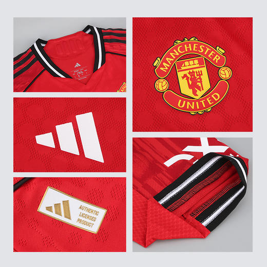 小李子ADIDAS阿迪达斯25/26赛季曼联球员版主场短袖球衣JI7429 商品图3