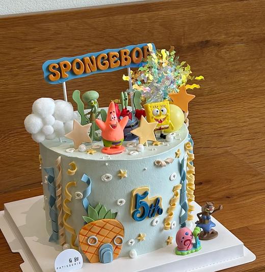 【臻品系列】---半翻糖【海绵宝宝水世界】 商品图0