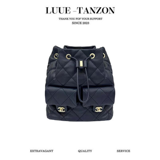 香奈儿-23B手工坊 双肩包 蓝色（LZ） 商品图0