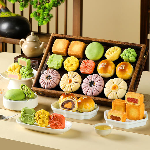 【瑞锦雅韵礼盒】悠享时杭州特产伴手礼中式糕点礼盒精致宋代点心龙井茶酥零食小吃501g 商品图2