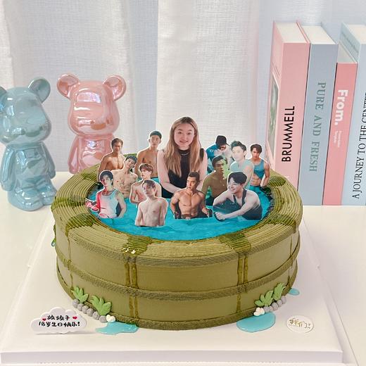 与内娱明星的一天/搞怪糯米纸打印蛋糕-低糖处理无添加 商品图0