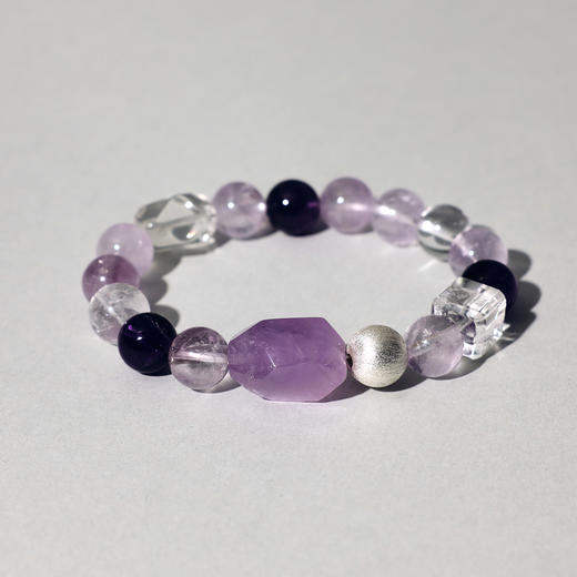 ARSIS｜晶石系列 灵气开运·紫水晶串珠手链 商品图0