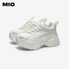 MIO米奥厚底小白鞋圆头运动鞋时尚休闲增高6cm女鞋M254586911 商品缩略图2