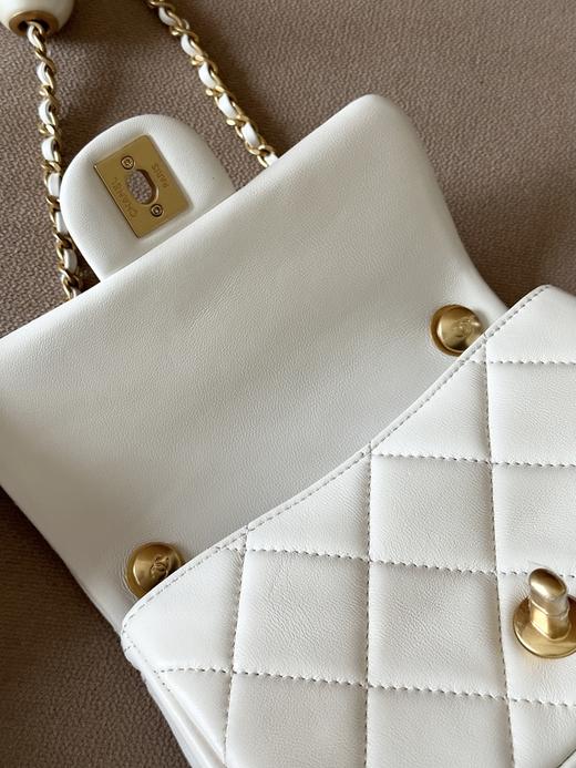 BT290 香奈儿 24S 珍珠款方胖子 斜挎包 白色（BT*MM）7.22直播款 商品图7
