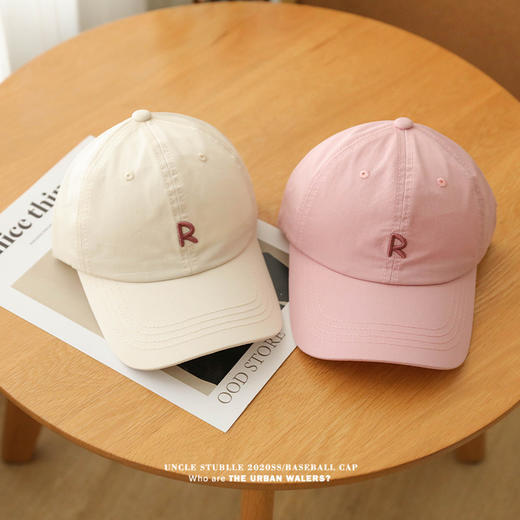 空顶棒球帽~奇曲夏季女可扎马尾户外运动骑行遮阳防晒鸭舌帽子 商品图2