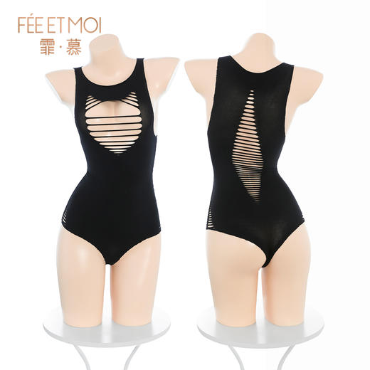 【情趣内衣】霏慕 性感镂空可撕连身网衣7500 商品图8