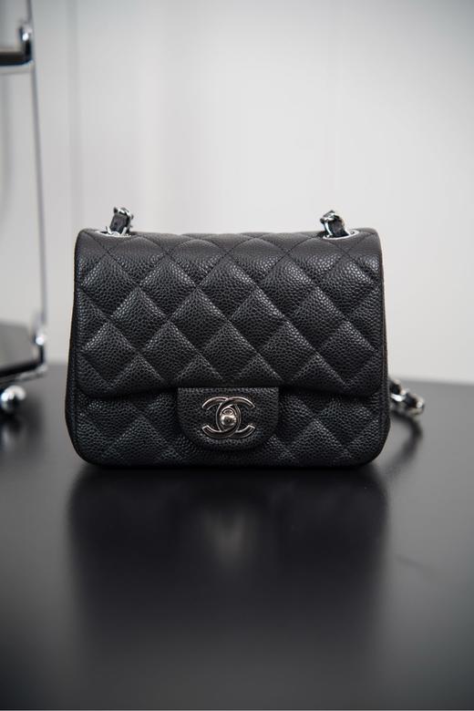 香奈儿 经典Classic Flap」经典口盖包 黑羊/牛银合集 方胖子斜挎包（LZ） 商品图2