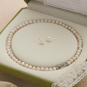 【官方旗舰】Manreya玛芮雅“珠华福禄”银镀金珍珠项链/套装丨精选8-9mm淡水珍珠，银镀金葫芦卡扣