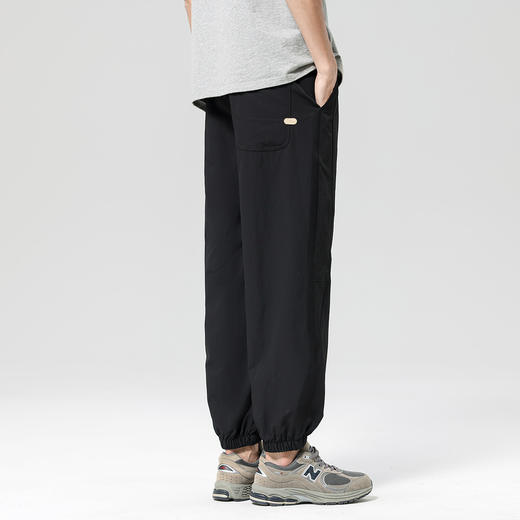 gxg.jeans男装 25夏款男士休闲裤拼接网孔轻薄透气松紧腰宽松束脚裤男长裤K&C 商品图3