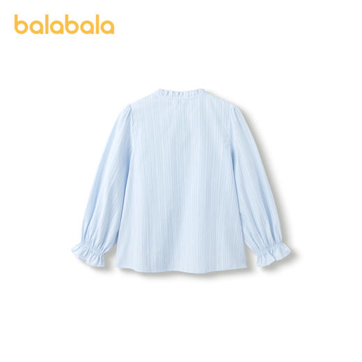 巴拉巴拉女童儿童长袖衬衫秋装童装花边衬衣荷叶边甜美时尚舒适潮 商品图2