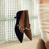 【静音系列】千百度羊皮细高跟鞋女玛丽珍鞋浅口单鞋A25482930 商品缩略图1