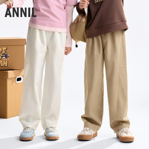 男女童全腰梭织单裤秋季新款安奈儿童装EM536519 商品图2