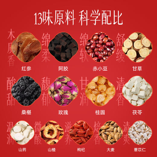 【官方正品】云南白药有这一方红参阿胶元气茶充氮小罐养生茶红参阿胶红枣桂圆茶元气滋补 商品图3