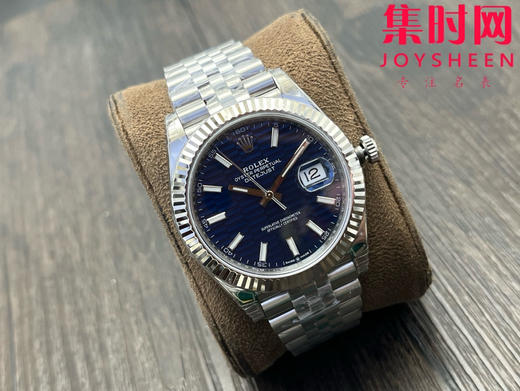 劳力士 VS日志41系列 蓝盘格子面 格纹盘 男士腕表 3235机 五珠带 表径41mm 商品图1