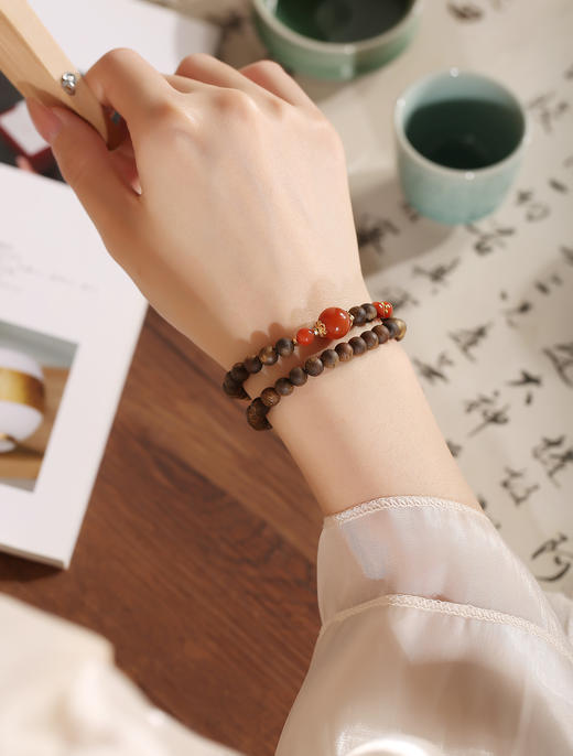 【沉香溯源】沉瑞双环沉香手串 BCCSDIY17 （特殊商品请在收货之后48小时内申请退换货，过期不予处理！！！） 商品图4