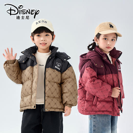 Disney/迪士尼XH儿童羽绒服男女童黑金系列连帽外套XME4SU506 商品图3