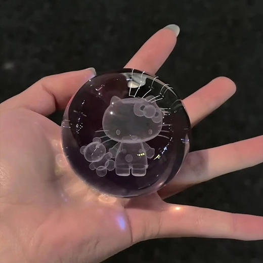 水晶球发光小夜灯桌面摆件创意礼品
小号（图案仅供参考，图案随机） 商品图2