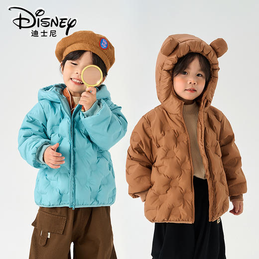 Disney/迪士尼snb儿童外套纯色耳朵款男女童小童羽绒服XME4SU396 商品图4