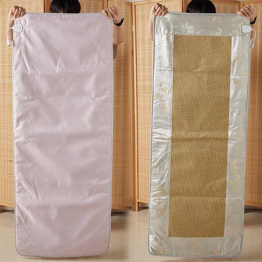 盐掌柜锦缎凉席艾绒毯，躺着、盖着，舒适热敷【G】 商品图1