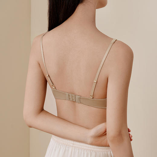 金三塔×敦煌联名里外桑蚕丝文胸缎面舒适无钢圈聚拢内衣女胸罩  NZFFC302 商品图3