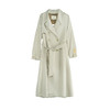 谜底通勤风衣女2025秋季新款简约气质纯色双排扣长外套257ME7725 商品缩略图4