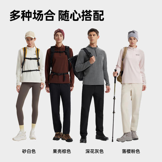 诺诗兰 追岳长袖T恤 NTSFH0535E 采用双面单摇工艺，柔软亲肤，保暖性能出色，适合秋冬低温天气穿着。前移肩缝设计贴合身形，减少摩擦更舒适。防静电面料有效避免吸附灰尘，洁净更持久 商品图4