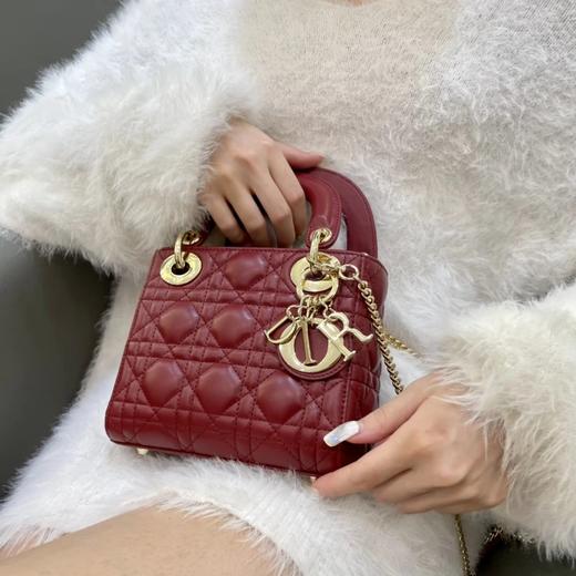 迪奥 三格戴妃 进口羊皮 迷你 多色（LZ） 商品图2