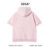 T4248SDSA夏季新款男士痞帅撞色半纽扣连帽短袖T恤简约百搭休闲上衣 商品缩略图5