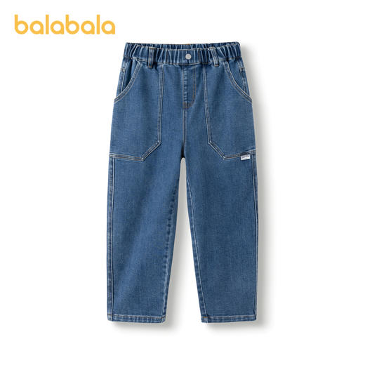 巴拉巴拉童装儿童裤子男童牛仔裤秋装长裤工装口袋时尚舒适潮酷 商品图4