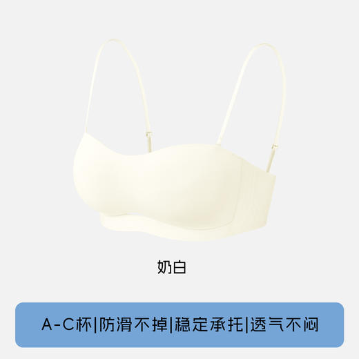 【小贵！但贼好穿的小内内来了！】粉底液无痕隐形女内衣 夏裹胸薄款肩带可拆卸透气防滑抹胸美背文胸 商品图6