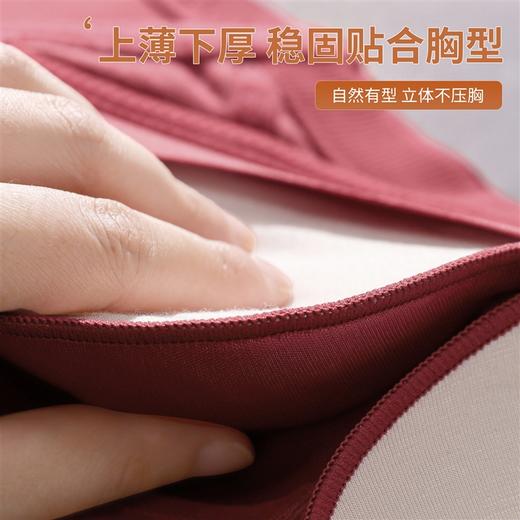 无钢圈光面中厚杯聚拢文胸收副乳防下垂调整型内衣 821 商品图6