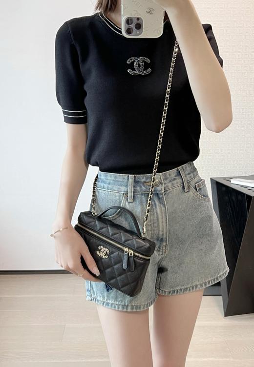 香奈儿25P春夏 爱心钻扣盒子 黑色 （LZ） 商品图2