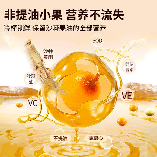 ² 尝鲜14.9元3袋【沙棘复合浆】配料简单口感清新 人参枸杞原浆、小果沙棘原浆、枸杞沙棘原浆三种口味 150ml/袋 HM02-CRMM-SXSJ 商品图3