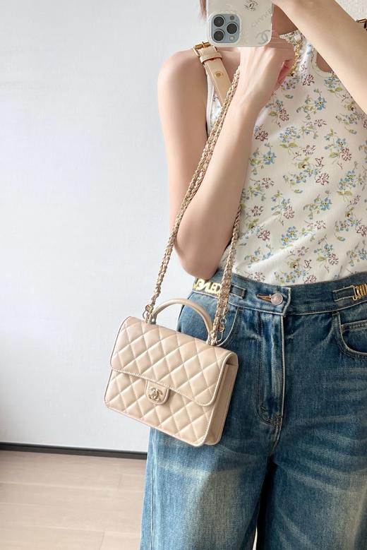 香奈儿 25P春夏 多功能背包杏色（LZ） 商品图6