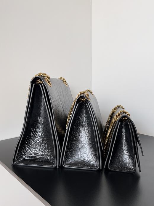 巴黎世家 黑金 Crush系列 双链条 手提斜挎单肩包 （LZ） 商品图2