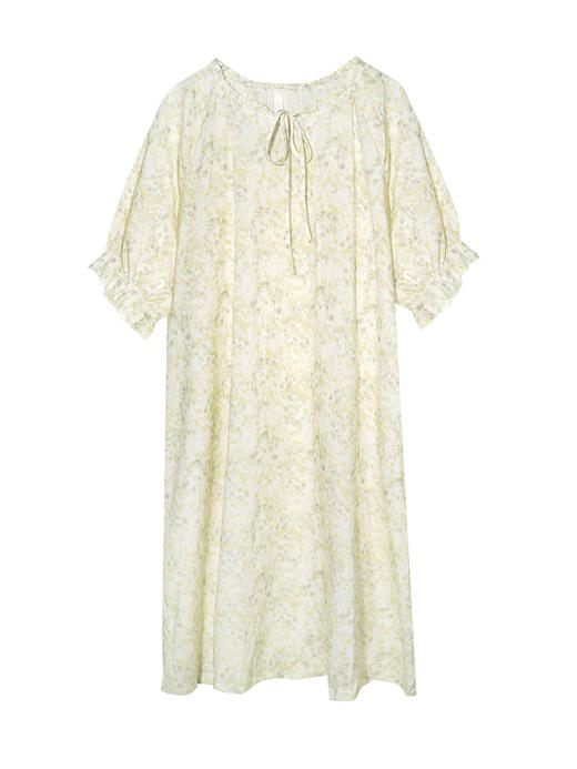 【满2件/99元】【秀黛】女梭织印花短袖裙女士夏季睡裙家居服MS554605T【门店同款】 商品图0