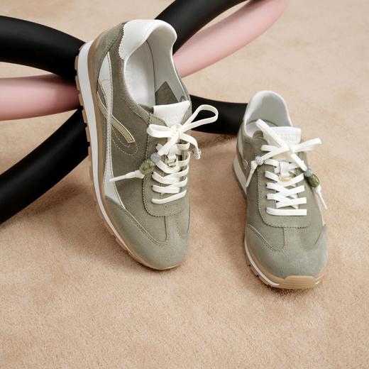 【云粉节】【思加图】BF楼思加图2025秋季新款抹茶拿铁阿甘鞋德训鞋运动休闲鞋女鞋EHR21吊牌价1390 商品图2