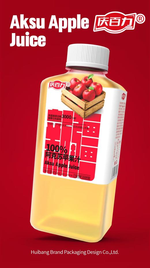 庆百力 苹果汁 450ml*15 商品图0