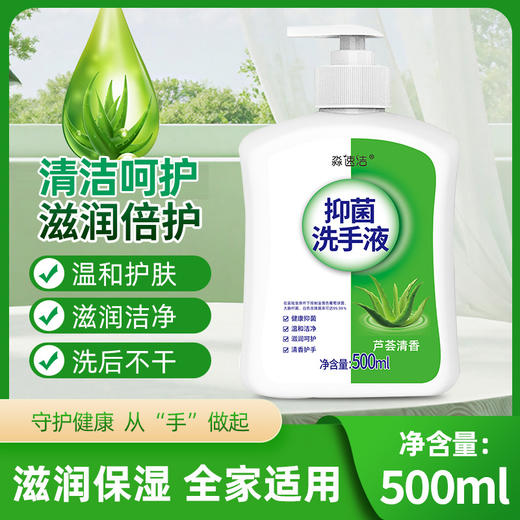 【加量不加价❗芦荟清香洗手液】植物萃取润肤配方，清洁手部污垢和异味，清爽水润不拔干，洗手液500ml大容量家用儿童成人手部清洁洗手液量QQ 商品图2
