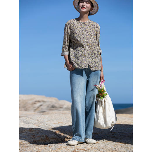 牧衣游 40支纯棉涧棉双肩背包文艺百搭 云熙【不支持会员折】 商品图1