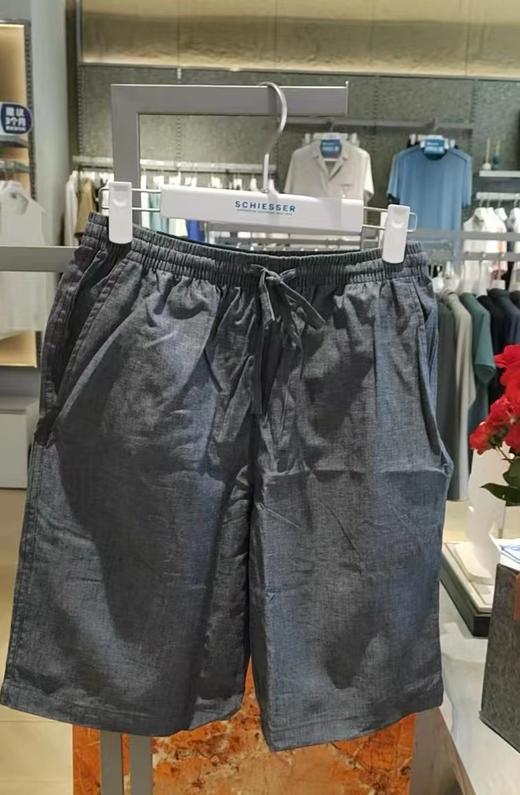 SCHIESSER  舒雅男装中裤休闲春夏秋家居简约棉+亚麻外穿短裤  店铺实拍39/18481P 商品图6