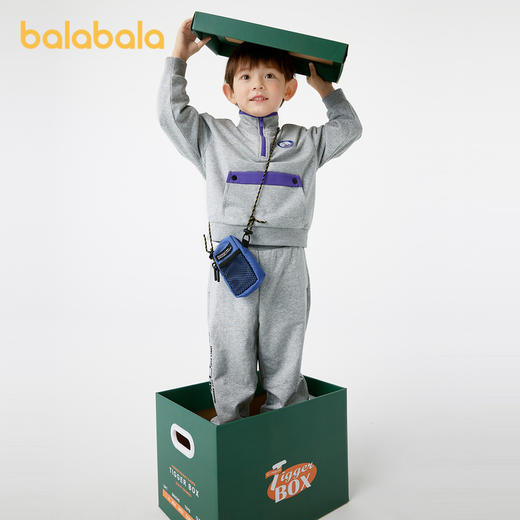 【奥特曼IP】巴拉巴拉童装男童套装秋装款两件套半开襟卫衣舒适潮 商品图2