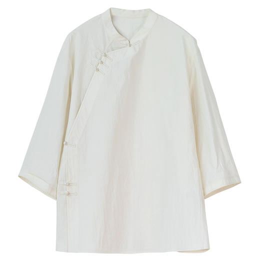 牧衣游原创 汉麻棉净色短外套新品质朴复古文艺百搭开衫 风与诗 商品图4