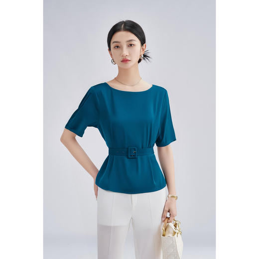 剩S/M/L/XL 【纯色短袖T恤高腰休闲裤两件套】套装女夏装减龄洋气减龄3808 商品图3