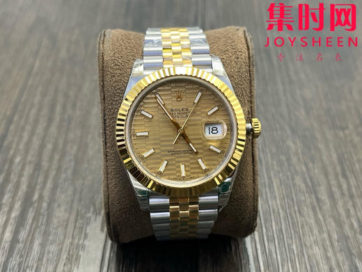 劳力士 VS日志41系列 间金金盘格子面 男士腕表 3235机 五珠带 表径41mm 商品图0