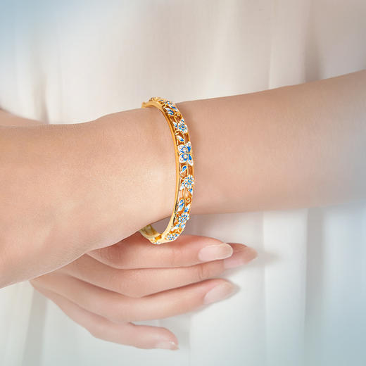 大英博物馆博物志系列梅里安幽兰蝶影镂空手镯 商品图2